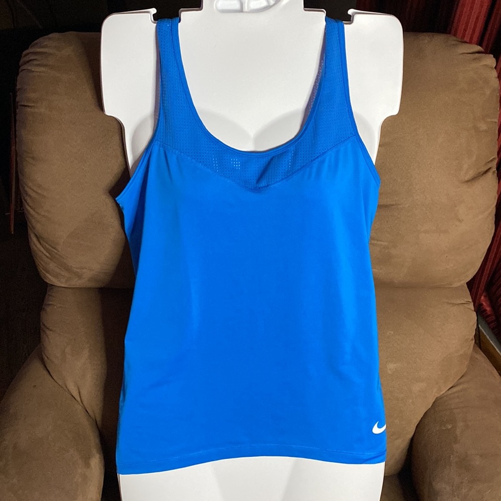 ❤️ 3/$20 Nike Pro Hypercool Racerback Athletic Tank Top | Blue